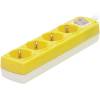 SAS Πολύμπριζο 4 Θέσεων 3 x 1.5mm με Διακόπτη 1.5m Κίτρινο SAS 100-11-617 SAS Πολύμπριζο 4 Θέσεων 3 x 1.5mm με Διακόπτη 1.5m Κίτρινο SAS 100-11-617